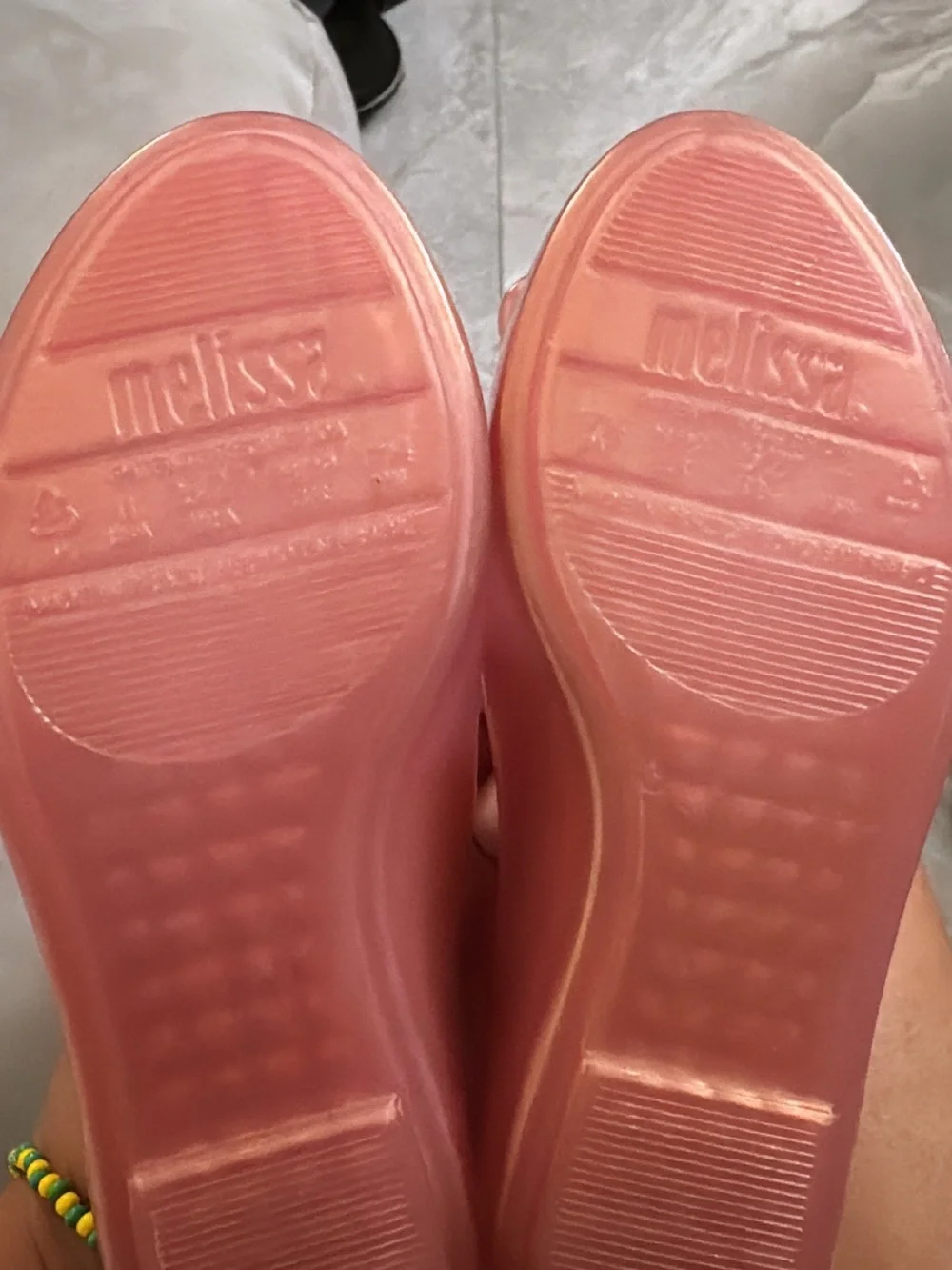 Mini Melissa Pink Sweet Love Ballerina Flats